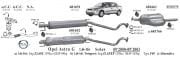 OPEL ASTRA G ORTA ARKA  EGZOZ 1.4 16V - 1.6 16V (1998 - 04)