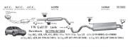VW GOLF 4 FRONT PIPE EXHAUST 1.6İ (1998 - 05)