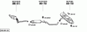 VOLKSWAGEN GOLF (5) REAR EXHAUST. 2.0TDI - FSI