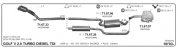 VOLKSWAGEN GOLF (5) REAR EXHAUST. 2.0TDI - FSI