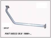 FIAT IVECO 35.9 FRONT PIPE EXHAUST DOUBLE FLASH