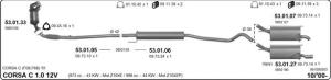 OPEL CATALYTIC CONVERTER 1.0 (Corsa C - Agila) (2001 -2010)