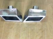 SQUARE HORIZONTAL EXHAUST TIP DOUBLE