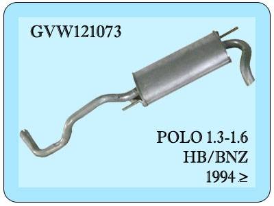Wolkswagen Polo 1.4 Arka Egzoz