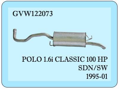Wolkswagen Polo 1.6 Arka Borulu Egzoz