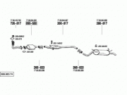 RENAULT MEGANE FRONT PIPE SPR. 2.0E 1996>..