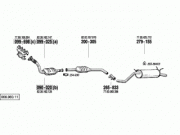 RENAULT MEGANE 1 ORTA EGZOZ 1.4 - 1.6E