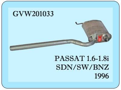 Wolkswagen Passat Orta Egzoz 1.6/1.8 cc