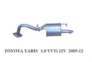 TOYOTA YARİS 1.0VVTİ  ARKA EGZOZ. 2006>...