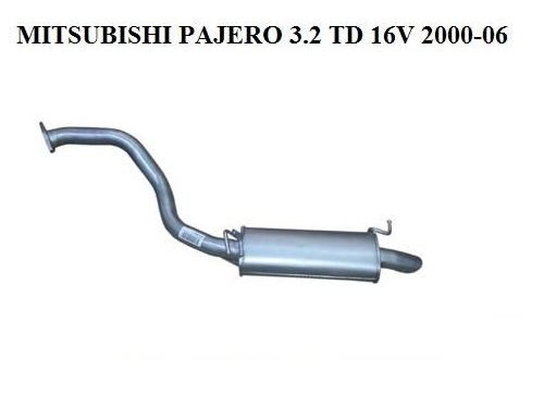 MITSUBISHI PAJERO REAR EXHAUST 3.7 DI - TD 2007>...