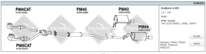 SUBARU OUTBACK KATALİTİK KONVERTER 3.0İ (BL, BP) (2003- 09)