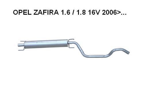 OPEL ZAFİRA ORTA EGZOZ 1,6 i /1,8 i 16 V