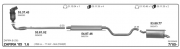 OPEL ZAFİRA ORTA EGZOZ 1,6 i /1,8 i 16 V