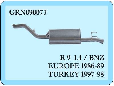 R 9 Rear Exhaust