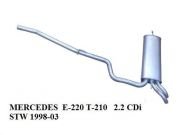 MERCEDES S210 ЗАДНИЙ ВЫХЛОП E220 CDI (1999 - 03)