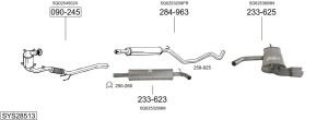 VW GOLF 7 ARKA EGZOZ 1.4 TSI (2012 - 21)