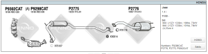 HONDA   KATALİTİK KONVERTÖR (City - Jazz)1.2-14İ (2008 - 14)
