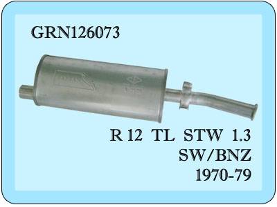 R 12 TS STW Arka Egzoz.