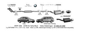 BMW  E60 ARKA EGZOZ   5.20 TD 2004>.....