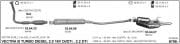 OPEL VECTRA (B) ARKA  EGZOZ 2.0 - 2.2 DTİ