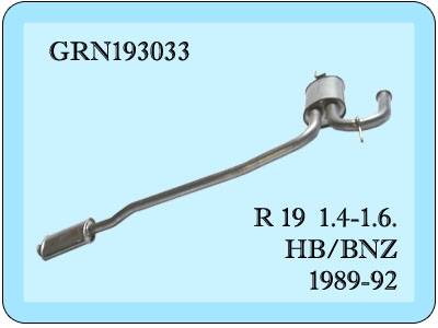 R 19 Orta Egzoz 1600 cc