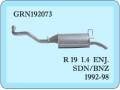 R 19 Rear Exhaust 1400 cc Inj.