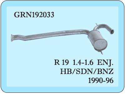 R 19 Orta Egzoz 1400 cc Enj.