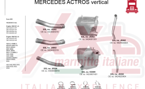 MERCEDES  ACTROS EGZOZ SUSTURUCU VERTİKAL  12.0 16.0 313/354/476HP E-3 2003>...