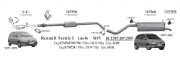 RENAULT CATALYTIC CONVERTER (Megane - Scenic) 1.4i 8V - 1.6E 8V K7M (1996 -02)