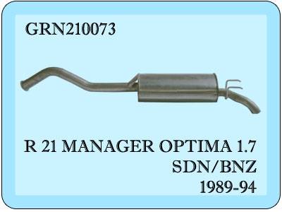R 21 Manager Rear Exhaust