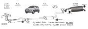 HYUNDAİ GETZ ÖN ARA BORU SPİRALLİ  1.1İ - 1.4İ(2005 - 09)