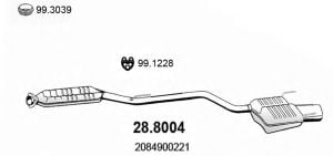 MERCEDES W208   EGZOZ.CLK200 - 230 (1997-2002)