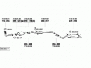 RENAULT MEGANE (I) CENTER EXHAUST 2.0I / 1.9TD