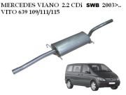 MERCEDES VİANO  ORTA EGZOZ 2.2 CDİ (Kısa Şase 2003>...
