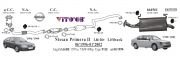 NISSAN PRIMERA HINTEN AUSPUFF 1.6İ 16V (1999-02)