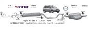 OPEL ZAFİRA ORTA EGZOZ 2.0 / 2.2 DTI (2000 - 05)