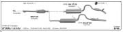 SUZUKI VITARA REAR PIPE EXHAUST 1.6 16V 4X4 Short Chassis (1995 -99)