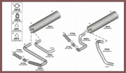 MERCEDES TRUCK EXHAUST MB3031