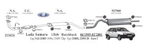 LADA SAMARA  KATALİTİK KONVERTER. 1.3 , 1.5İ
