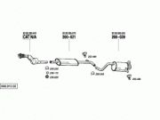 RENAULT CLIO (3) MIDDLE EXHAUST 1.6 16V HB