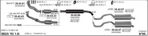 SEAT IBIZA ORTA EGZOZ 1.4İ 1.6i 16V (1994-02)