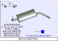 RENAULT EXPRESS ARKA EGZOZ 1.2 /1.4İ/1.9 D 91-98>..
