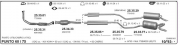 FIAT PUNTO MIDDLE EXHAUST 1.2 - 1.6İ (1993-01)
