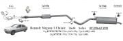 RENAULT MEGANE CATALYTIC CONVERTER 1.4 - 1.6E 8V K7M (1996 -02)