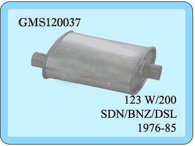 Mercedes 200-220 Orta Egzoz Yan-Orta 123 ks