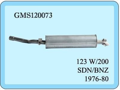 Mercedes 230 Arka Egzoz Brl. Eğri Çıkış 123 Kasa