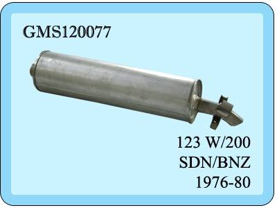 Mercedes 230 Arka Egzoz. Eğri Çıkış 123 Kasa