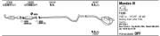 FORD MONDEO REAR EXHAUST . 1.8 - 2.0 TDCI 2007>.....