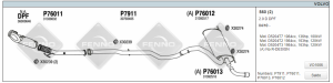 VOLVO V60 REAR EXHAUST 1.6D 2011>....