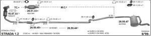 FİAT STRADA ARKA EGZOZ 1.2 PİCK-UP   (2000 - 06)